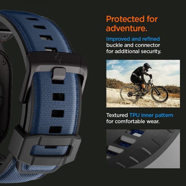 Spigen Apple Watch 44/45/46mm/Watch Ultra 49mm Armbånd DuraPro Armor Navy Blue