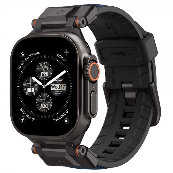 Spigen Apple Watch 44/45/46mm/Watch Ultra 49mm Armbånd DuraPro Armor Navy Blue