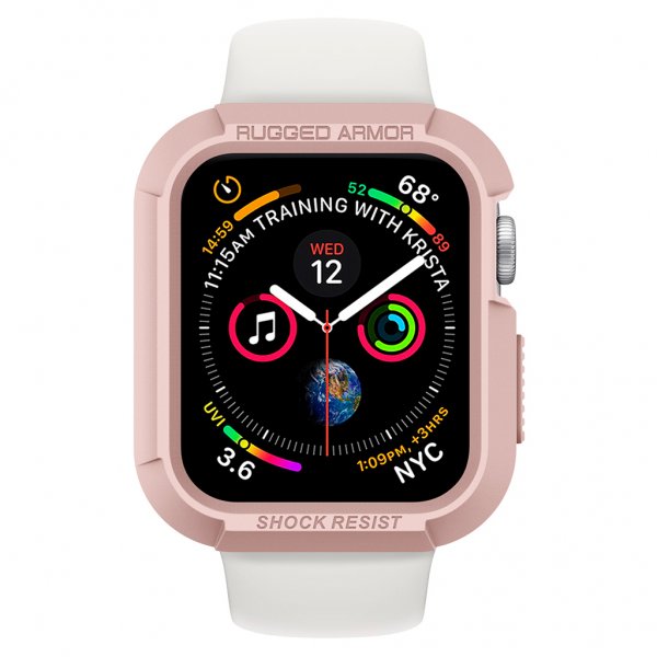 Spigen Apple Watch 44/45mm Deksel Rugged Armor Rosegull