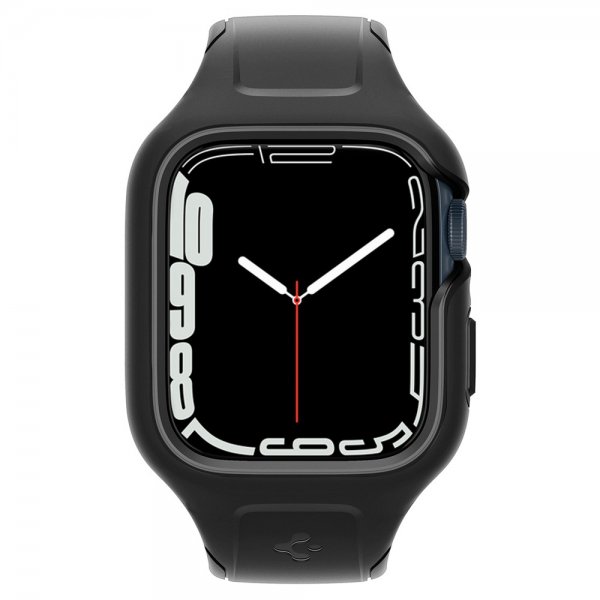 Spigen Apple Watch 45mm Deksel med Armbånd Liquid Air Pro Svart