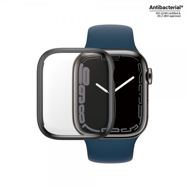 PanzerGlass Apple Watch 45mm Deksel Skjermbeskytter Full Body Protector Svart