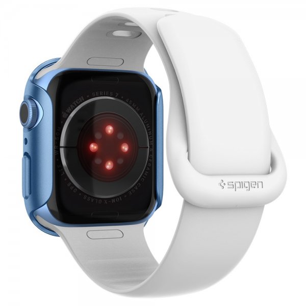 Spigen Apple Watch 45mm Deksel Thin Fit Metallic Blue