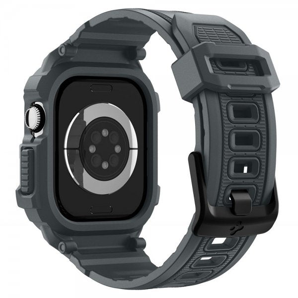 Spigen Apple Watch 46mm (Series 10/11) Armbånd Rugged Armor Pro 2 Dark Gray