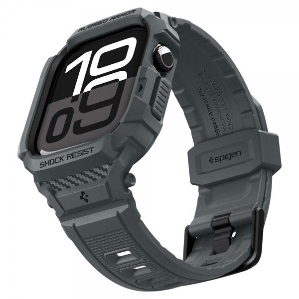 Spigen Apple Watch 46mm (Series 10/11) Armbånd Rugged Armor Pro 2 Dark Gray