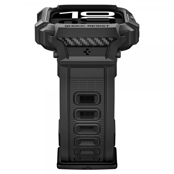 Spigen Apple Watch 46mm (Series 10/11) Armbånd Rugged Armor Pro 2 Matte Black