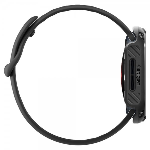Spigen Apple Watch 46mm (Series 10/11) Deksel med Skjermbeskytter Tough Armor Svart