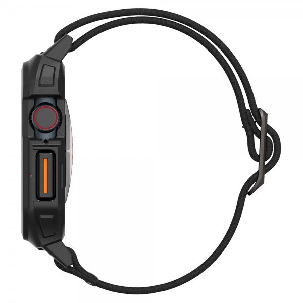 Spigen Apple Watch 46mm (Series 10/11) Armbånd og Deksel Lite Fit Pro Matte Black