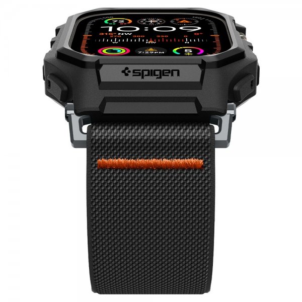 Spigen Apple Watch Ultra 1/2 49mm Armbånd og Deksel Lite Fit Pro Matte Black