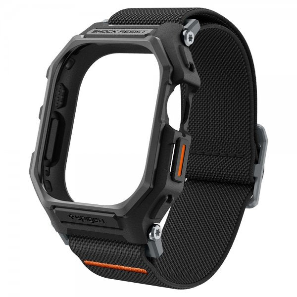 Spigen Apple Watch Ultra 1/2 49mm Armbånd og Deksel Lite Fit Pro Matte Black