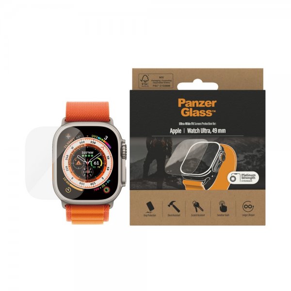 PanzerGlass Apple Watch Ultra Skjermbeskytter Ultra-Wide Fit