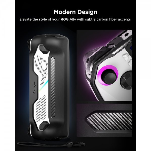 Spigen ASUS ROG Ally 2023 Deksel Rugged Armor Svart