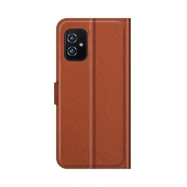 Asus Zenfone 8 Etui med Stativ Brun