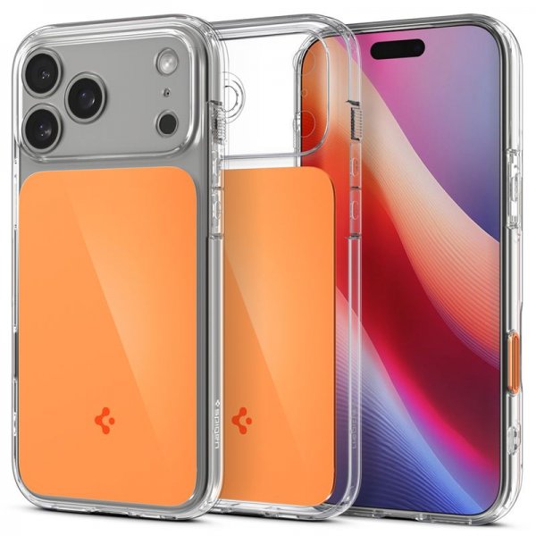 Spigen iPhone 17 Pro Deksel Ultra Hybrid T MagFit Glossy Orange
