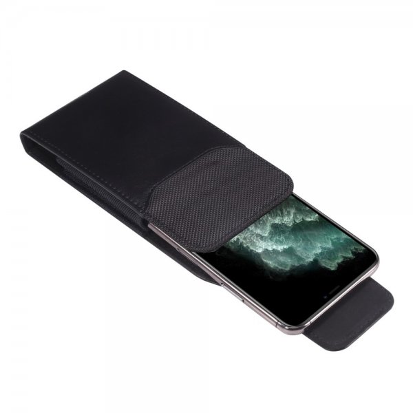 Etui Belteveske Mobiltelefon 6.2-6.5" Svart
