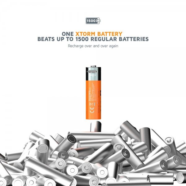 Xtorm Batteri AA Rechargeable USB-C 4-pakning