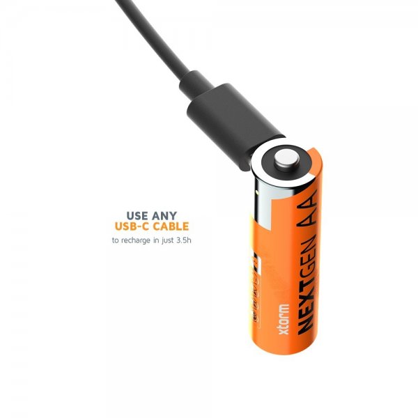Xtorm Batteri AA Rechargeable USB-C 4-pakning