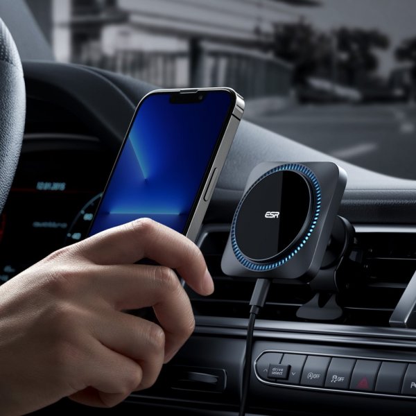 ESR Mobilholder til bil HaloLock Wireless Car Charger MagSafe