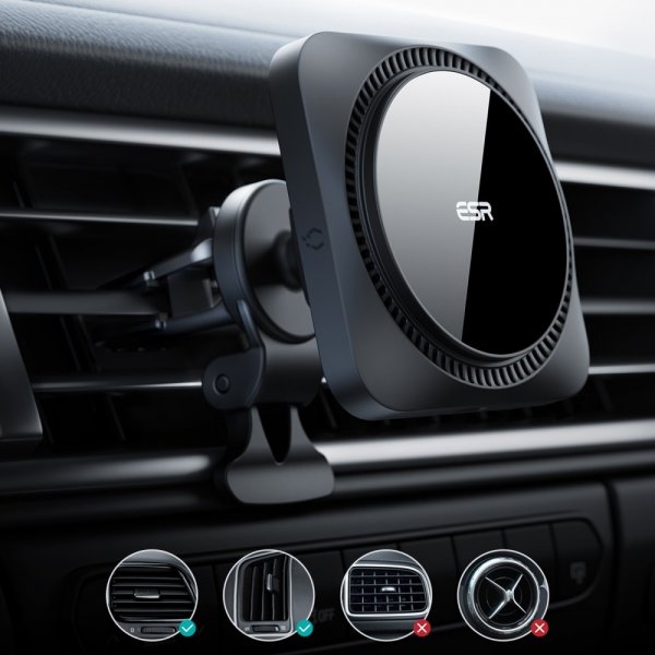 ESR Mobilholder til bil HaloLock Wireless Car Charger MagSafe