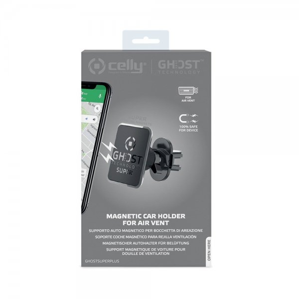 Celly Mobilholder til bil Air Vent Magnetic GHOSTSUPERPLUS
