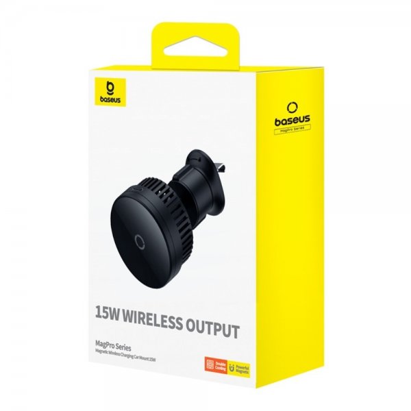Baseus Mobilholder til bil MagPro Series Magnetic Wireless Charging Car Mount 15W MagSafe