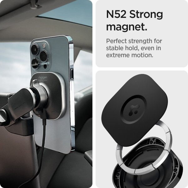 Spigen Mobilholder til bil OneTap Pro Wireless Screen Car Mount Tesla MagFit
