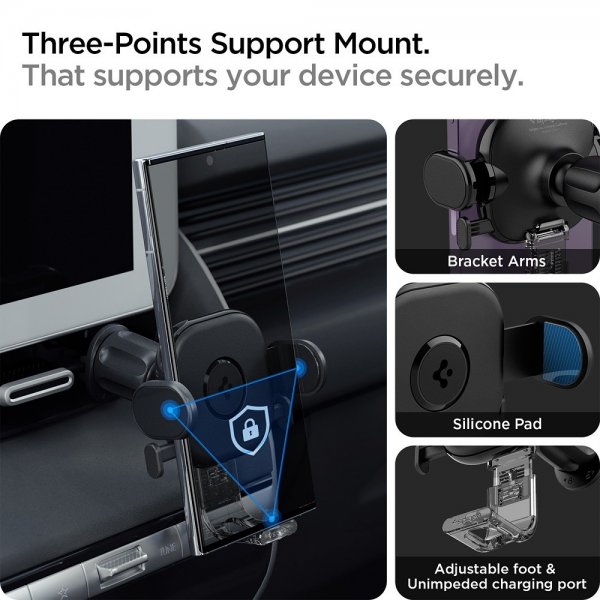 Spigen Mobilholder til bil OneTap Universal Air Vent UTS12 Svart