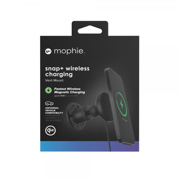 Mophie Mobilholder til bil Snap+ Wireless Charging Vent Mount MagSafe