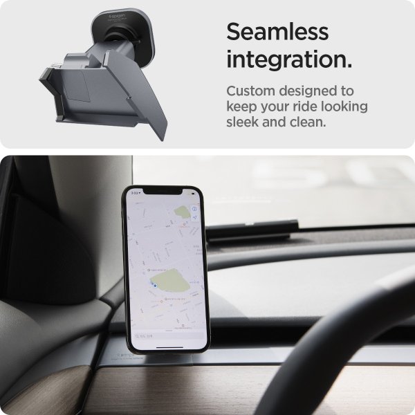 Spigen Mobilholder til bil Tesla OneTap MagSafe Dashboard Car Mount MagFit
