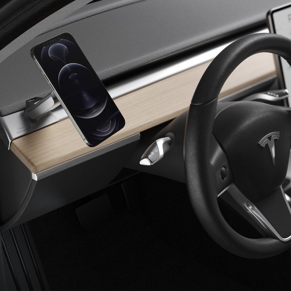 Spigen Mobilholder til bil Tesla OneTap MagSafe Dashboard Car Mount MagFit