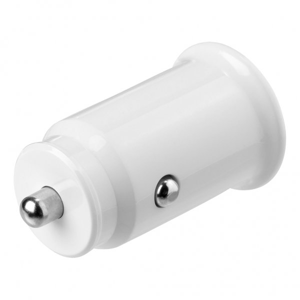 Deltaco Mobillader til bil 12W 2xUSB-A Hvit