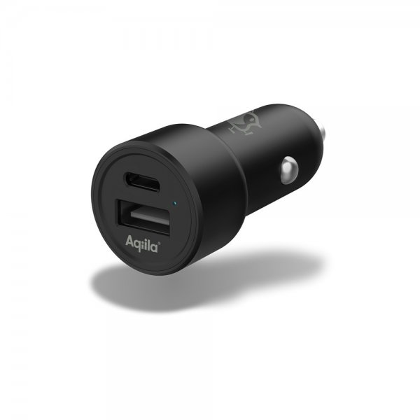 Aqiila Mobillader til bil Chargebird CC2 USB-C + USB-A 32W Svart