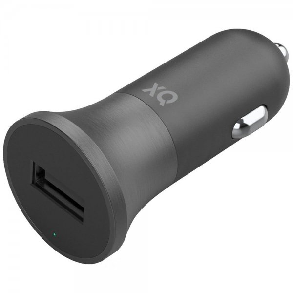 Xqisit Mobillader til bil med Lightning-kabel 1m 12W Svart