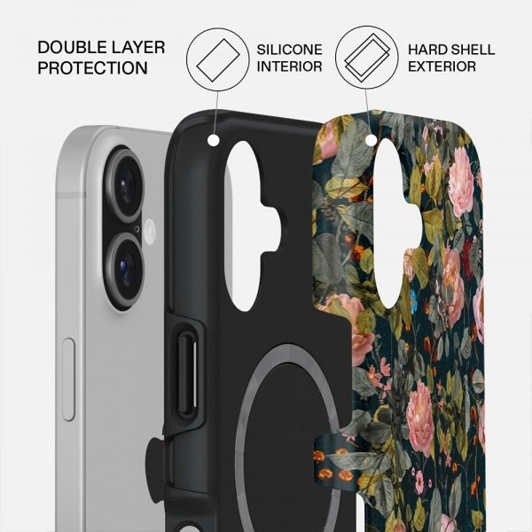 Burga iPhone 17 Deksel Tough MagSafe Bloomy Garden