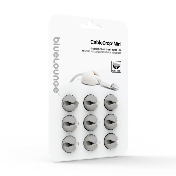 Bluelounge CableDrop Mini Ledningsholder 9-pakning