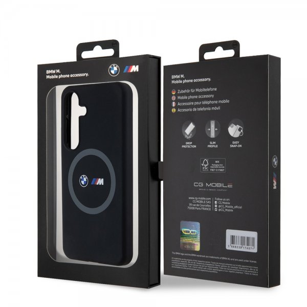 BMW Samsung Galaxy S24 Deksel Printed Logos MagSafe Svart