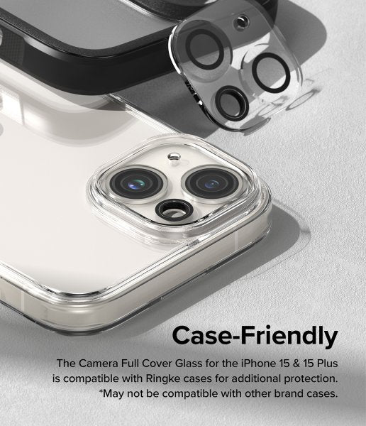 Ringke iPhone 15/iPhone 15 Plus Kamerabeskytter Camera Protector Glass 2-pakning