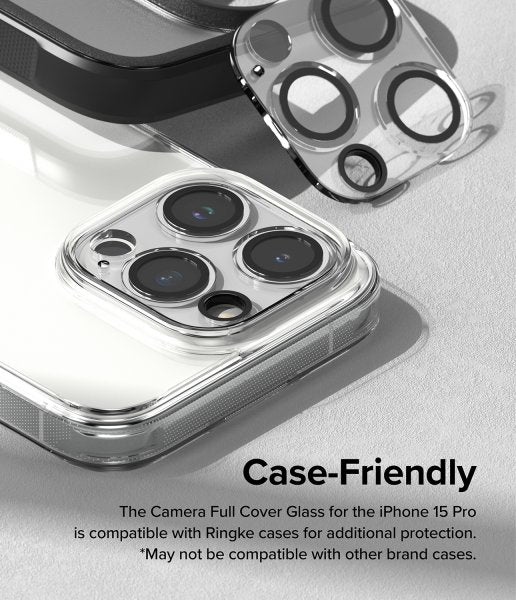 Ringke iPhone 15 Pro Kamerabeskytter Camera Protector Glass 2-pakning