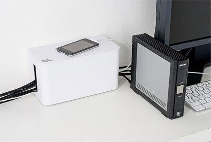Bluelounge Cablebox Mini Kabelboks Svart