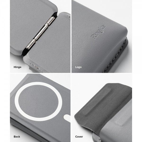 Ringke Kortholder Stand Pocket Magnetic MagSafe Light Gray