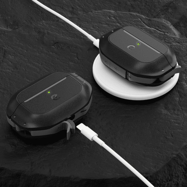 KeyBudz AirPods Pro 2 Deksel Element Series Carbon Black