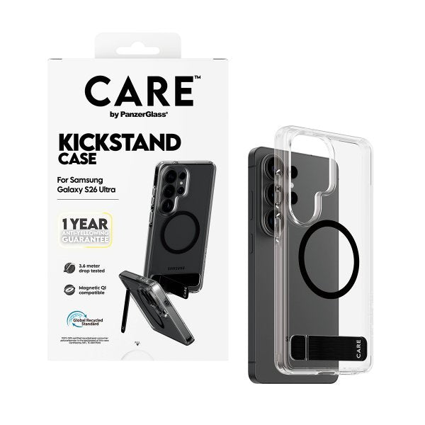 CARE by PanzerGlass Samsung Galaxy S26 Ultra Deksel Kickstand MagSafe Transparent