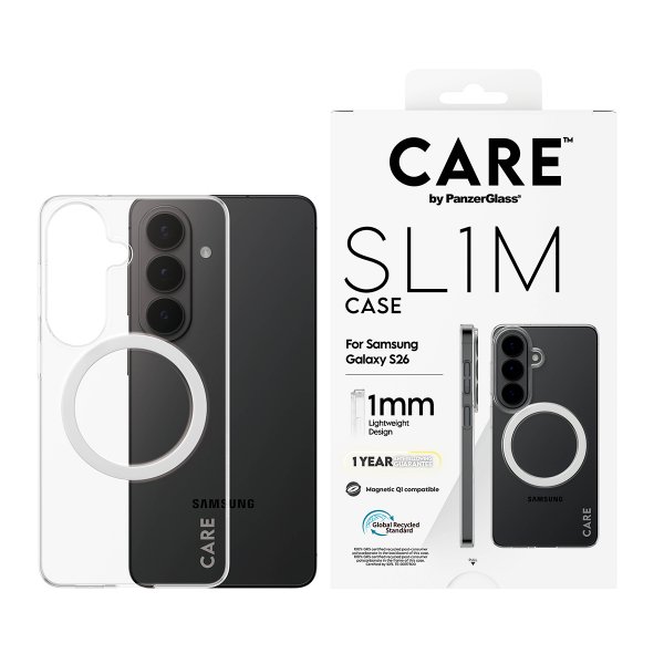 CARE by PanzerGlass Samsung Galaxy S26 Deksel SL1M Transparent