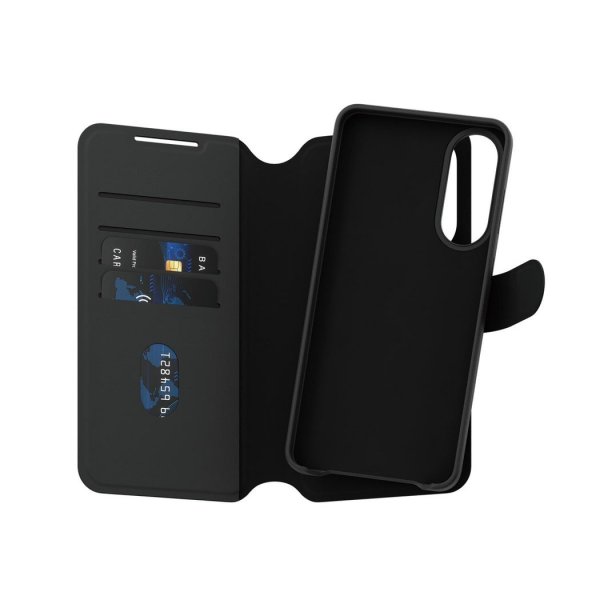 CARE by PanzerGlass Samsung Galaxy S25 Edge Etui Tango Two-in-One Wallet MagSafe Svart