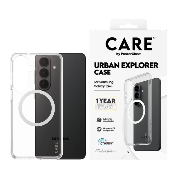 CARE by PanzerGlass Samsung Galaxy S26 Plus Deksel Urban Explorer MagSafe Transparent