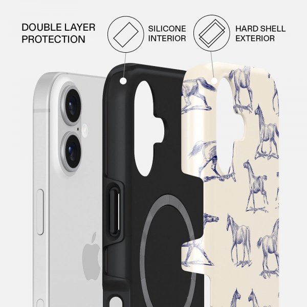 Burga iPhone 17 Deksel Tough MagSafe Derby Race