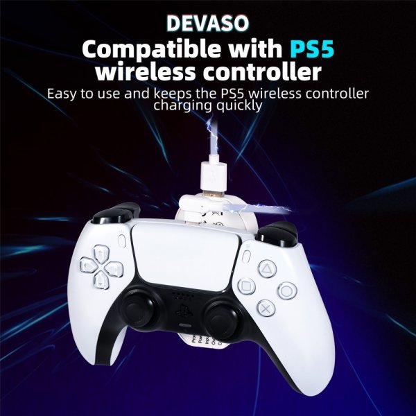 Devaso Powerbank PlayStation 5 Kontrollere 6000 mAh