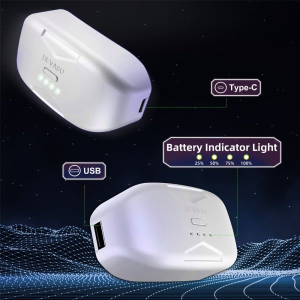 Devaso Powerbank PlayStation 5 Kontrollere 6000 mAh