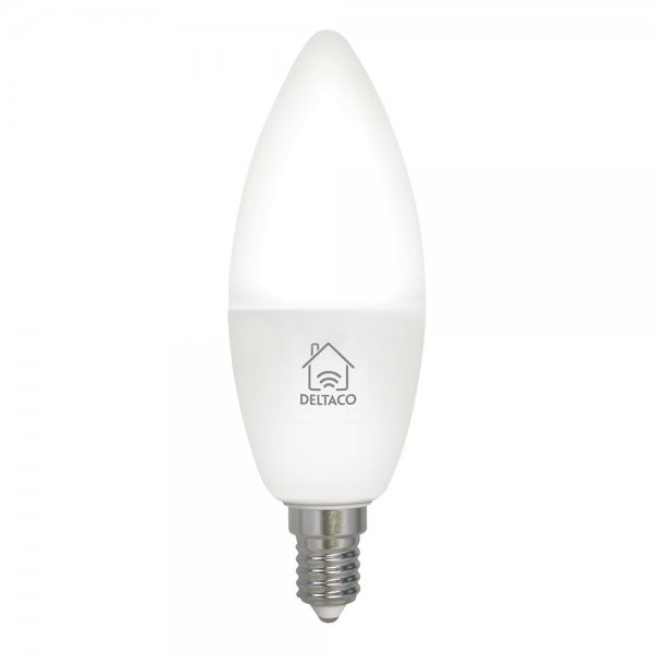 Deltaco Smart Home Dimmbar LED-pære E14 WiFi 4.5W