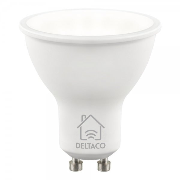 Deltaco Smart Home Dimmbar LED-pære GU10 WiFi 5W