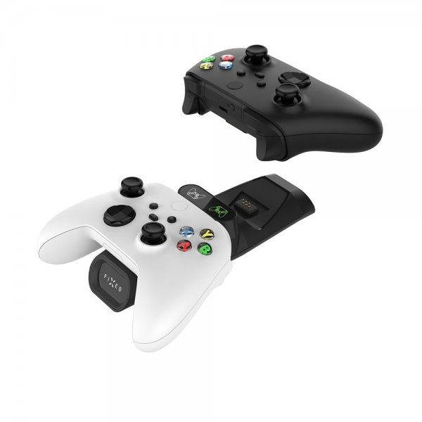 Fixed Dual Charging Dock for Xbox Series S, X and One Controllers Svart